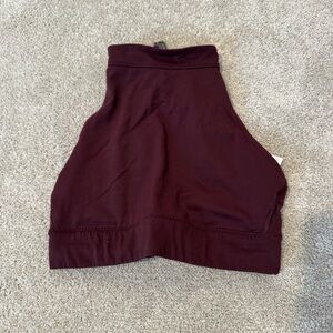 Athleta Dark Red High-Neck Top